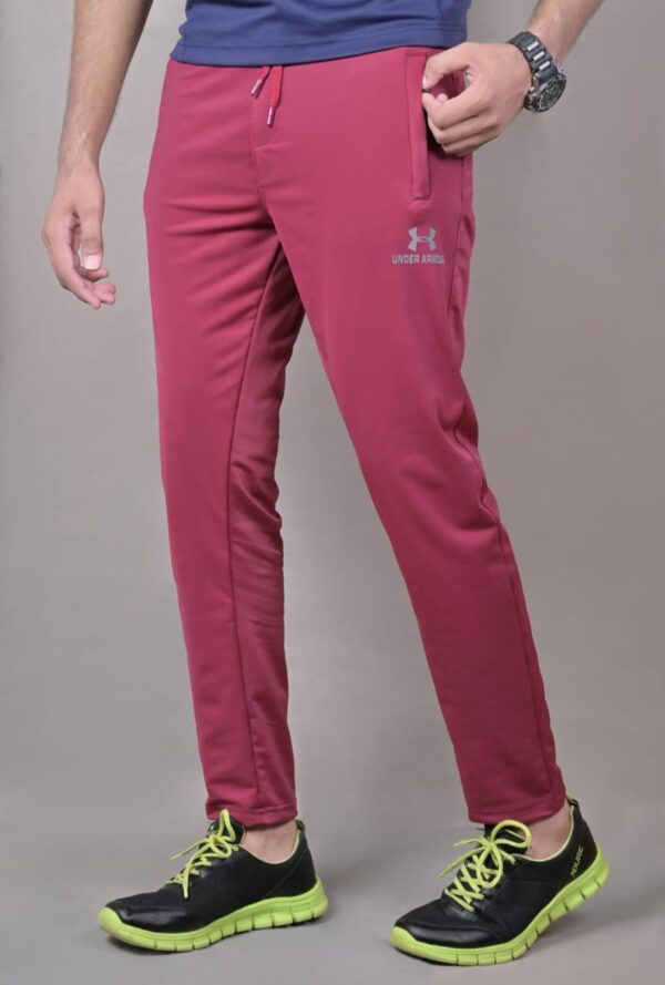 Under Armour-Elastic Dry-Fit - Sportswear-Trouser-DARK REDDISH BROWN.