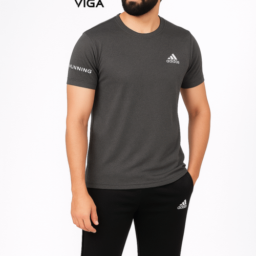 ADIDAS T-SHIRT | Little Bubble fabric | DARK GREY